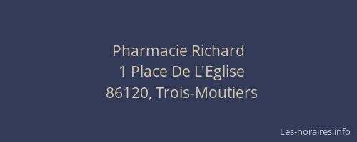 Pharmacie Richard