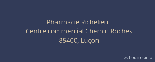 Pharmacie Richelieu