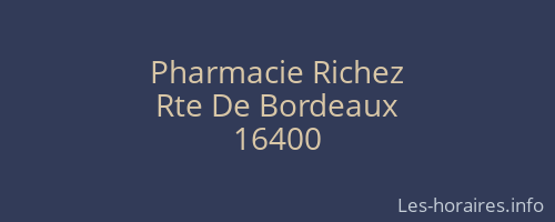 Pharmacie Richez