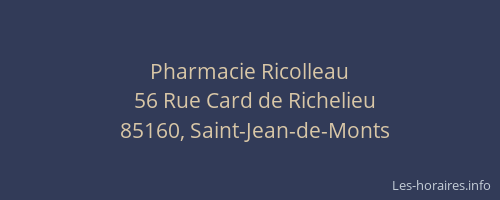 Pharmacie Ricolleau