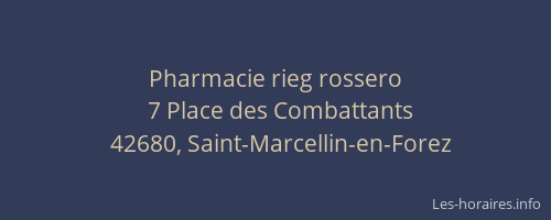 Pharmacie rieg rossero