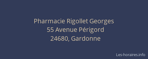 Pharmacie Rigollet Georges