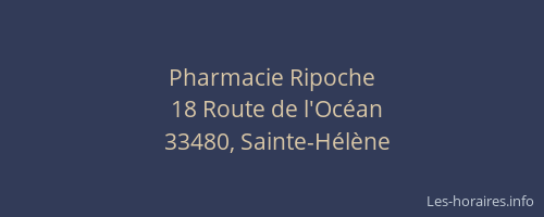 Pharmacie Ripoche