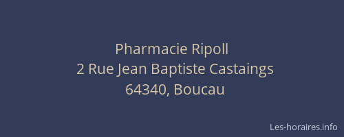 Pharmacie Ripoll