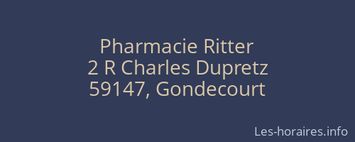 Pharmacie Ritter