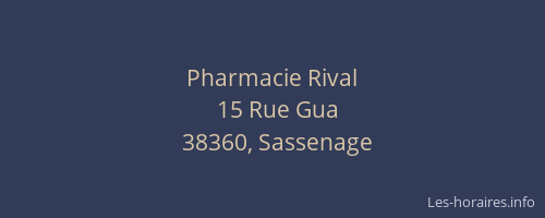 Pharmacie Rival