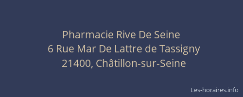Pharmacie Rive De Seine