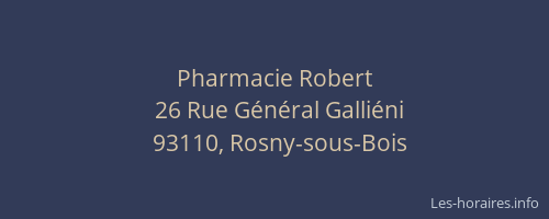 Pharmacie Robert