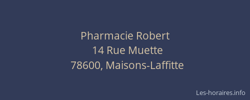 Pharmacie Robert