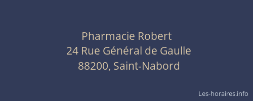 Pharmacie Robert