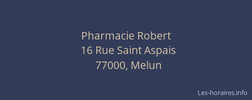 Pharmacie Robert