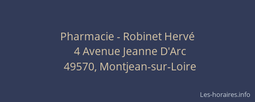 Pharmacie - Robinet Hervé