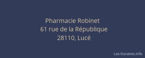 Pharmacie Robinet