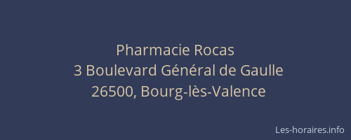 Pharmacie Rocas