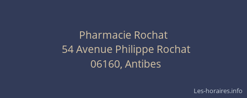 Pharmacie Rochat