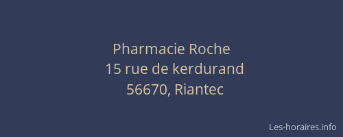 Pharmacie Roche