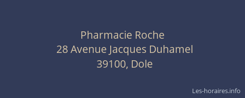 Pharmacie Roche
