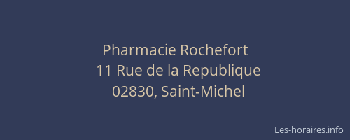 Pharmacie Rochefort