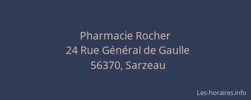 Pharmacie Rocher