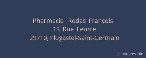 Pharmacie   Rodas  François