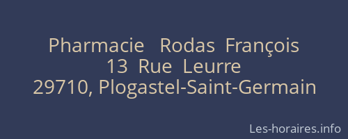 Pharmacie   Rodas  François
