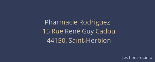Pharmacie Rodriguez