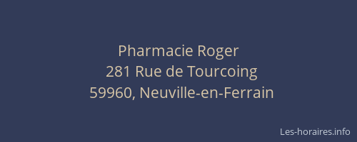 Pharmacie Roger