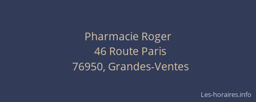 Pharmacie Roger