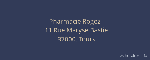 Pharmacie Rogez