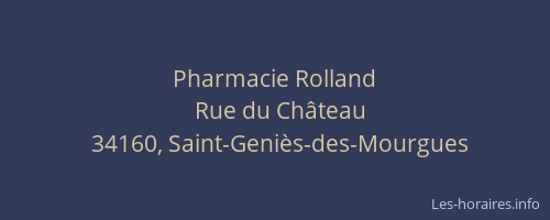 Pharmacie Rolland