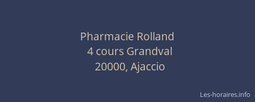 Pharmacie Rolland