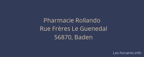 Pharmacie Rollando