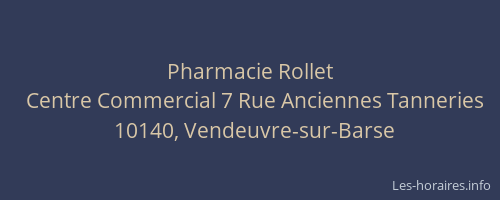Pharmacie Rollet