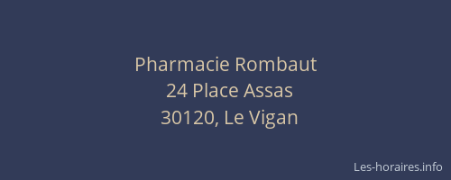 Pharmacie Rombaut