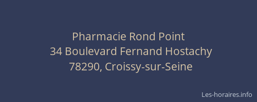 Pharmacie Rond Point