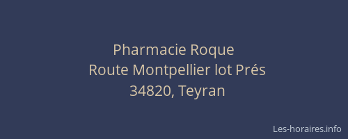 Pharmacie Roque