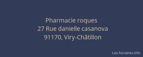 Pharmacie roques