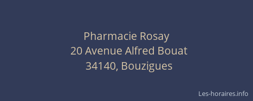Pharmacie Rosay
