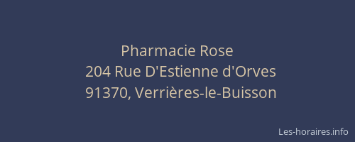 Pharmacie Rose