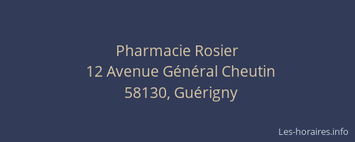 Pharmacie Rosier