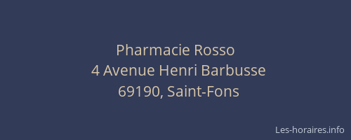 Pharmacie Rosso