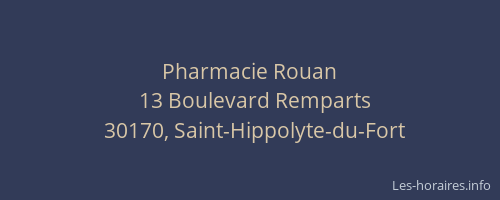 Pharmacie Rouan