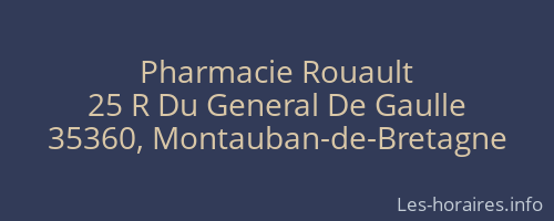 Pharmacie Rouault