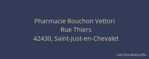Pharmacie Rouchon Vettori