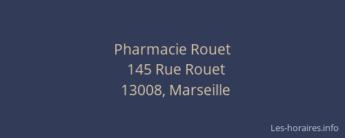 Pharmacie Rouet