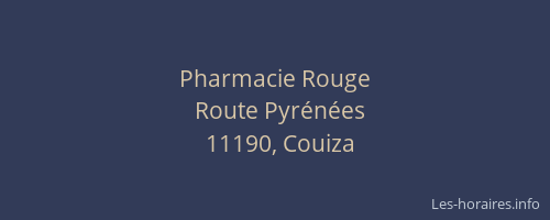 Pharmacie Rouge