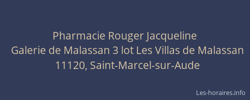 Pharmacie Rouger Jacqueline