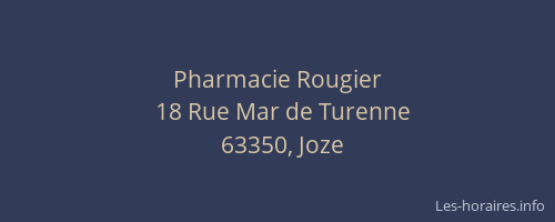 Pharmacie Rougier