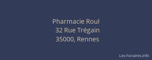 Pharmacie Roul