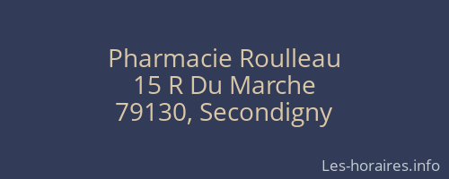 Pharmacie Roulleau